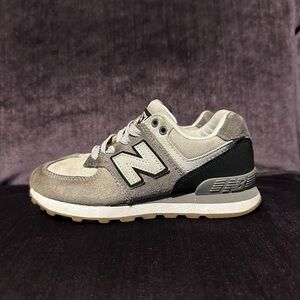 New Balance 574 Classic Gray/Blue Kids Size 12